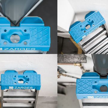 Multimaster von oben gezeigt, zur Veranschaulichung, dass sie flexibel an Wänden, Ecken, Wölbungen, etc. anlehnbar ist