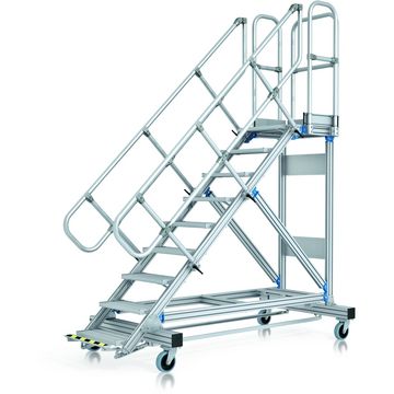 Abbildung einer fahrbaren Podesttreppe