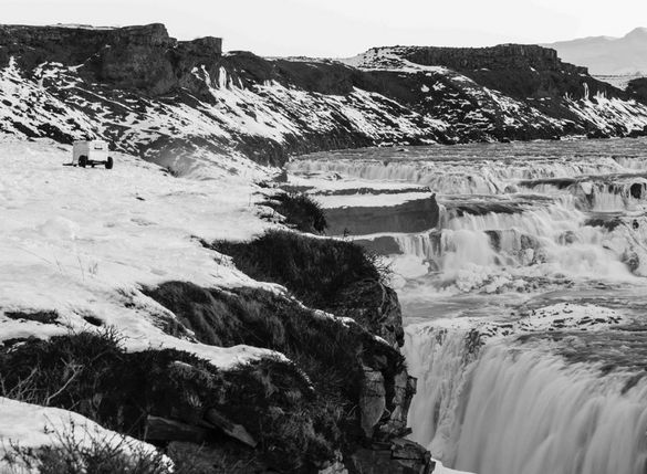 Landschaft mit Schnee