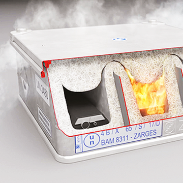 Boxes for hazardous goods