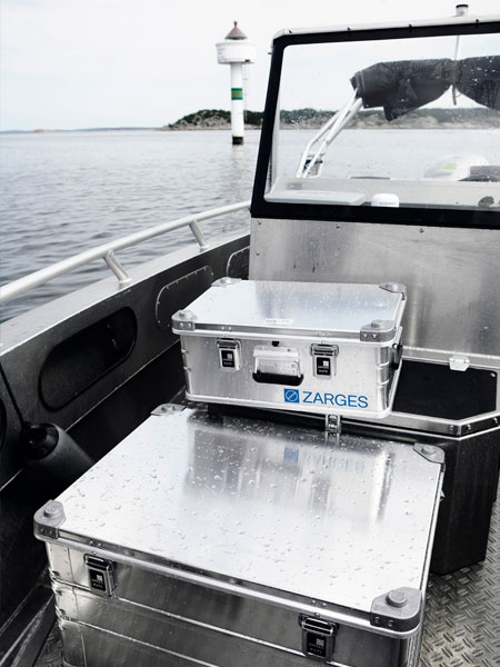 Aluminium cases and storage boxes for boating & fishing - ZARGES