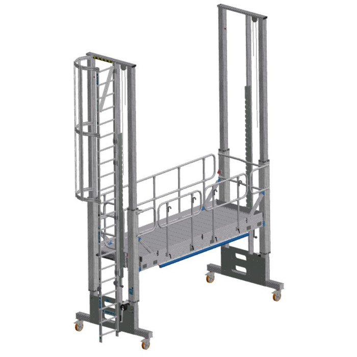 Height-adjustable work platform – extension platforms and chassis ...