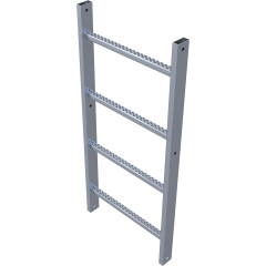 Fixed ladders, galvanised steel