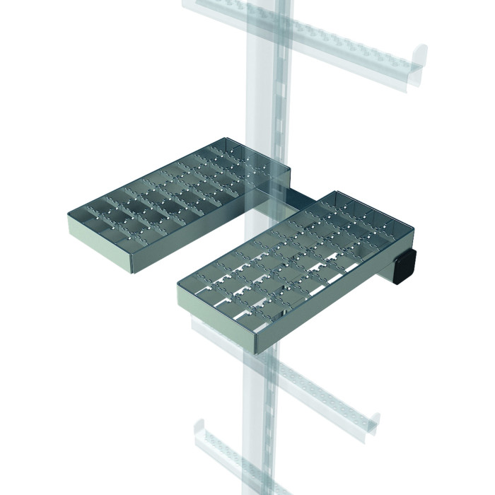 Foldable Rest Platform Folding rest platform | Fall arrester systems compliant with DIN EN 353 ...